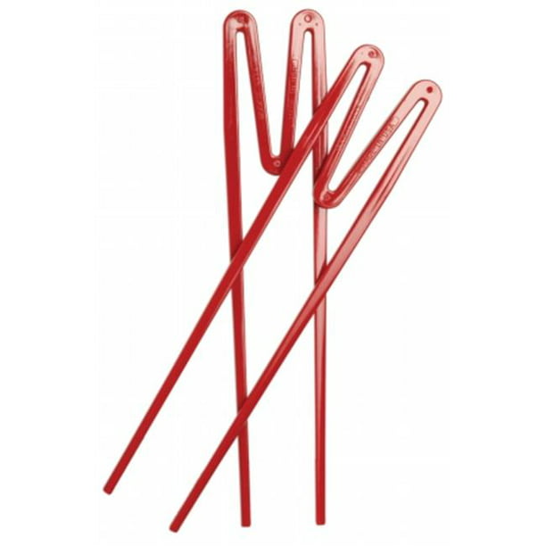 Joyce Chen J30-0090 Quick Sticks 7/8" W x 8" L Red Plastic Training Chopsticks